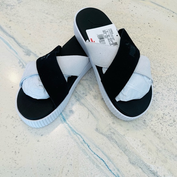 WOMEN’S PLATFORM SLIDE SUEDE 375105 03 - Picture 4 of 6